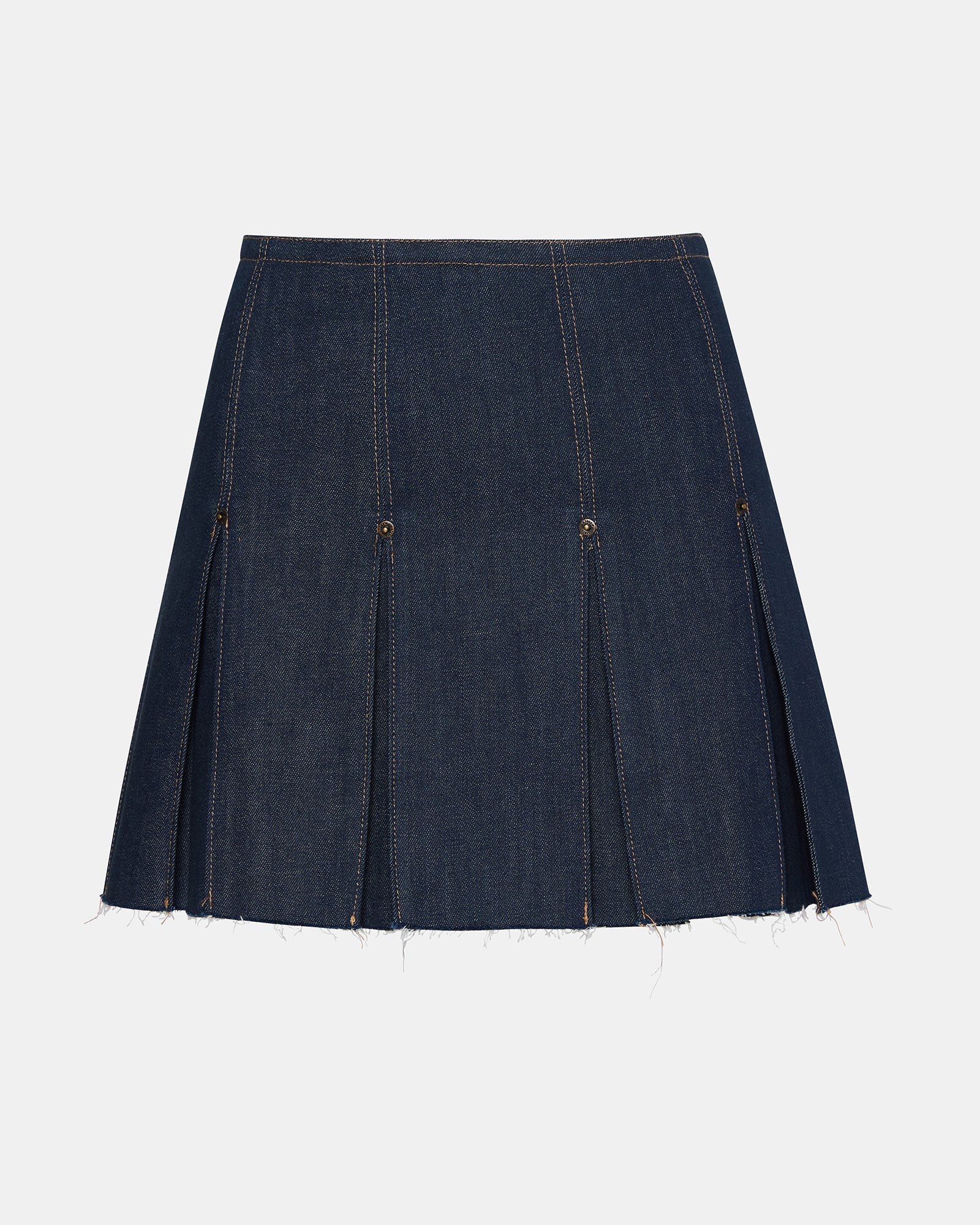 JOAN SKIRT DARK BLUE DENIM - Clothing - Steve Madden Canada