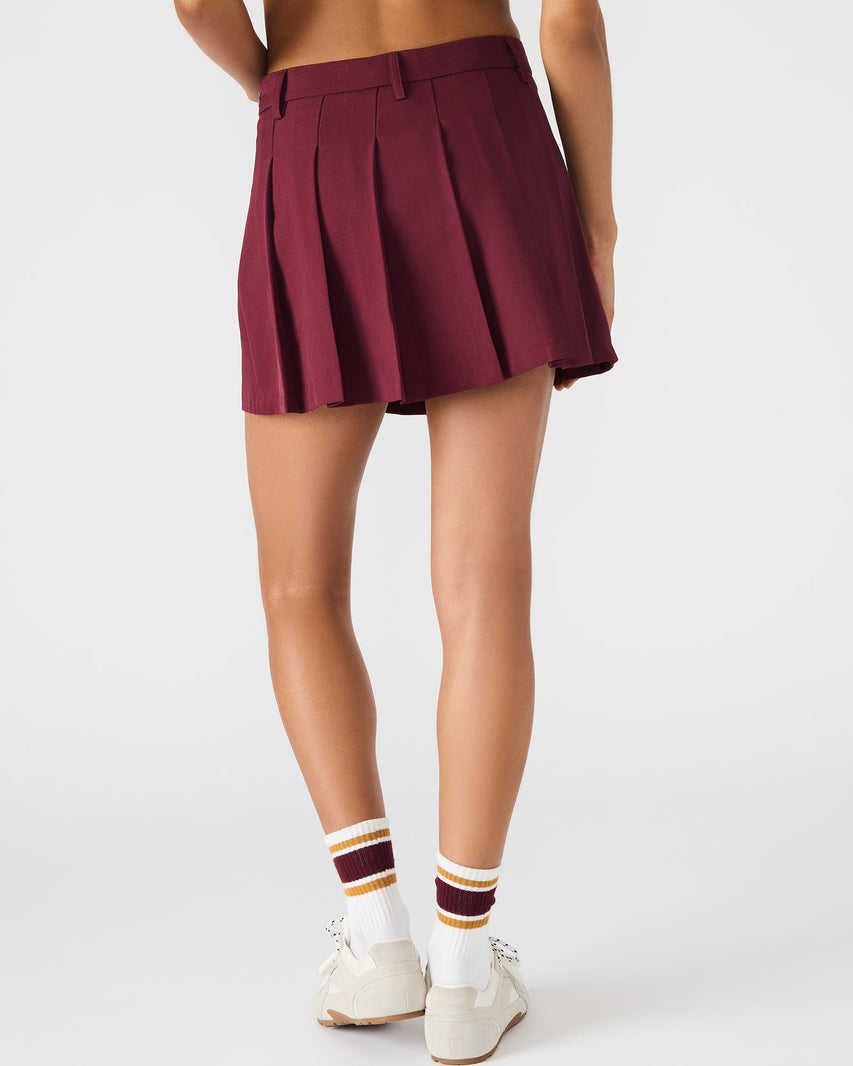 MARGO SKIRT WINE - Clothing - Steve Madden Canada