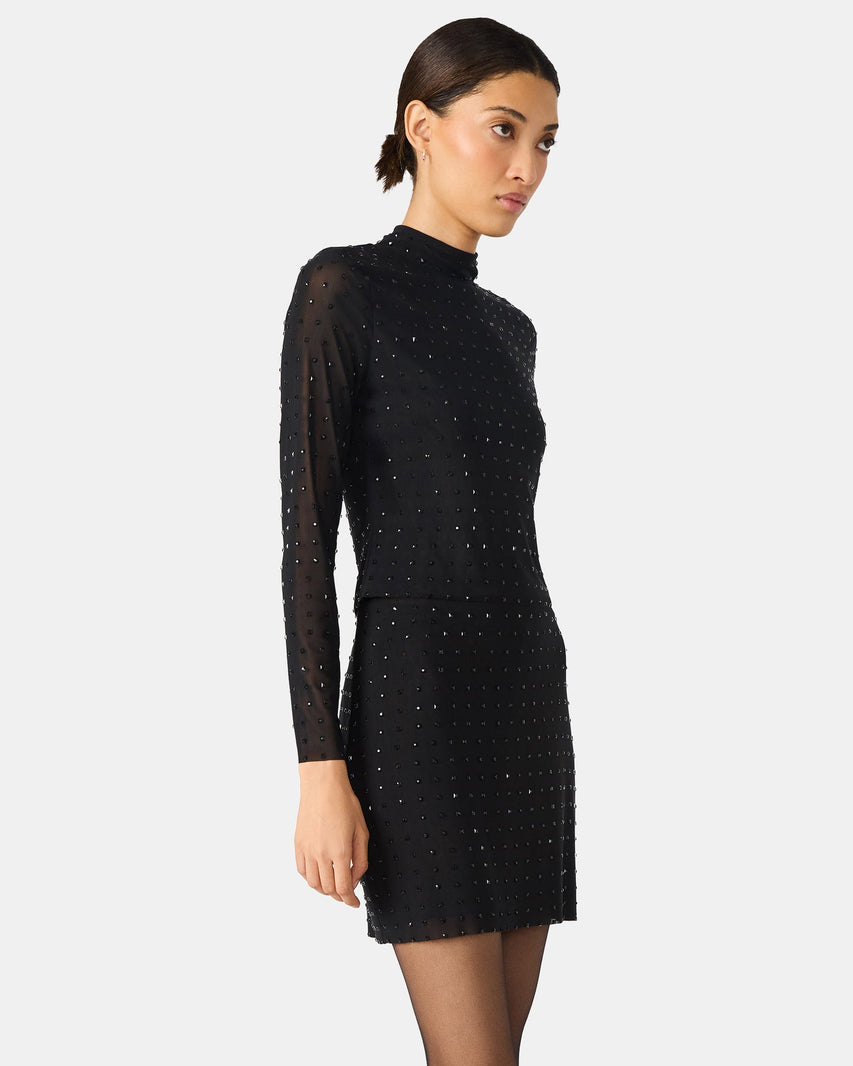 KEILY SKIRT BLACK - Clothing - Steve Madden Canada