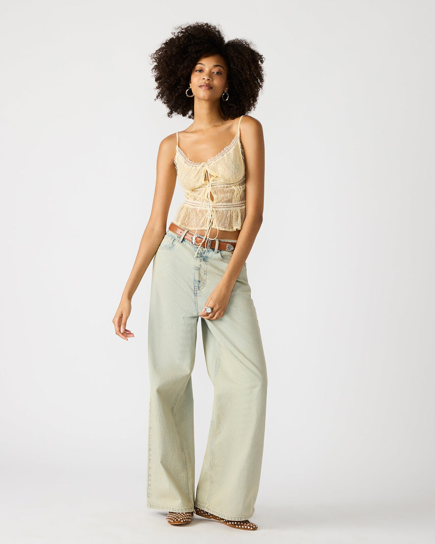 THE MEGA BAGGY LIGHT BLUE DENIM - Clothing - Steve Madden Canada