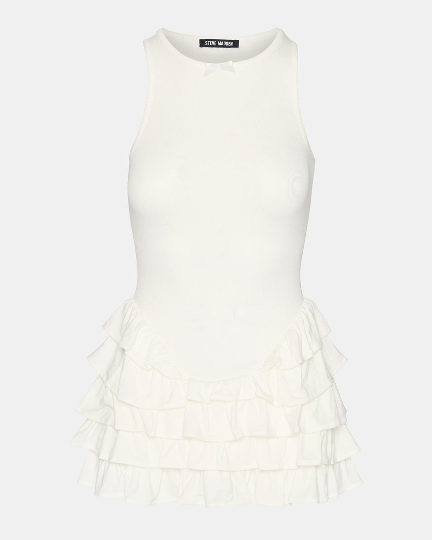 CLEA DRESS WHITE - Clothing - Steve Madden Canada