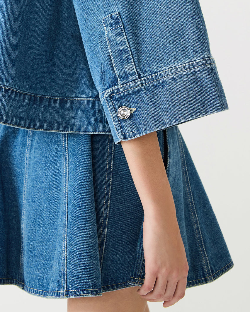 RHODE JACKET DENIM BLUE - Clothing - Steve Madden Canada