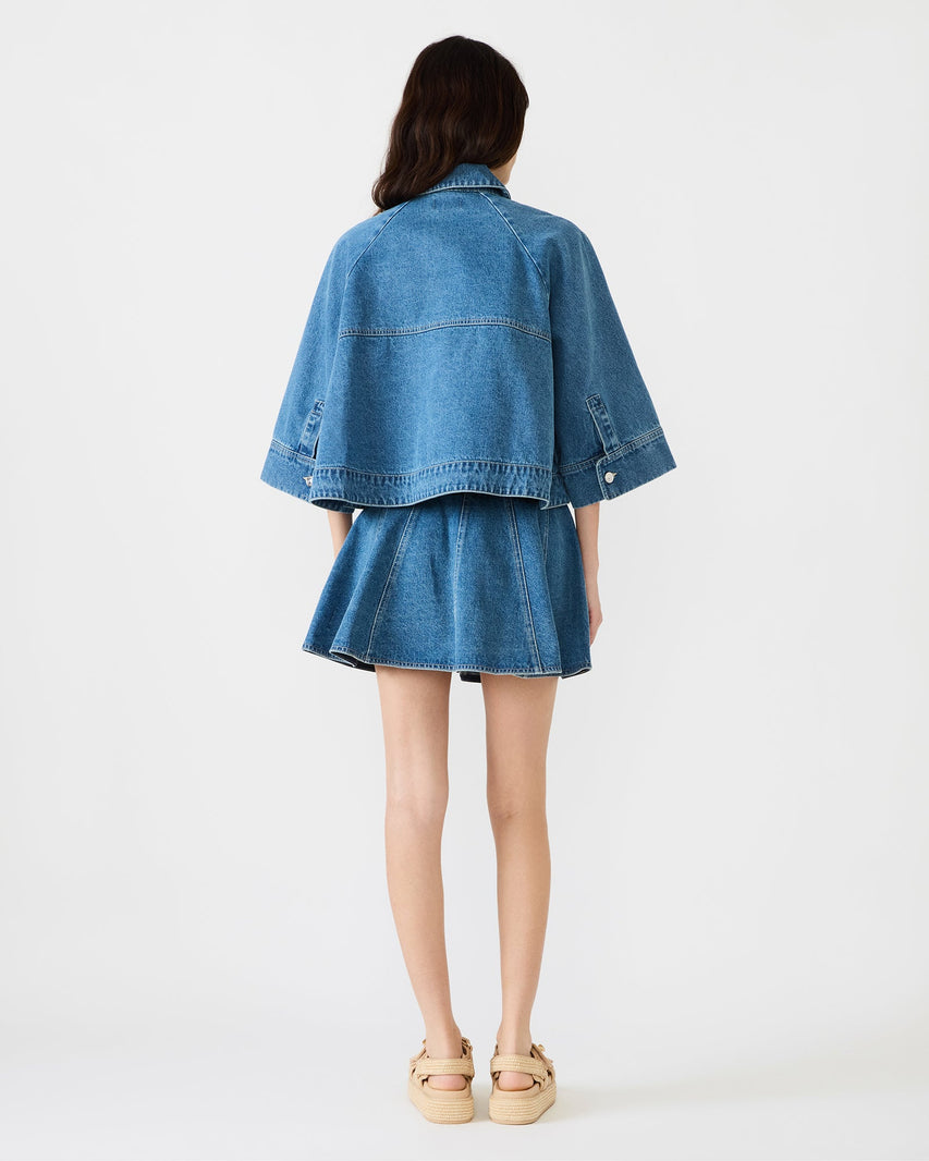 RHODE JACKET DENIM BLUE - Clothing - Steve Madden Canada
