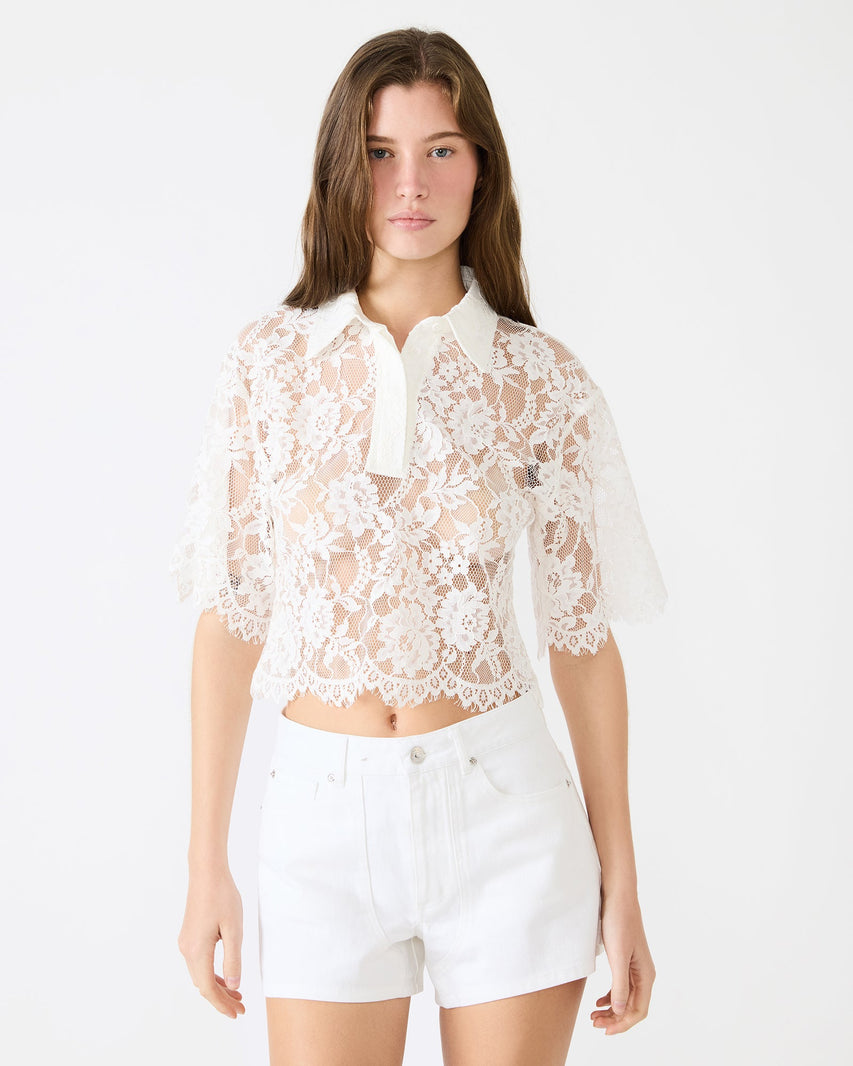 MONETTE TOP WHITE - Clothing - Steve Madden Canada
