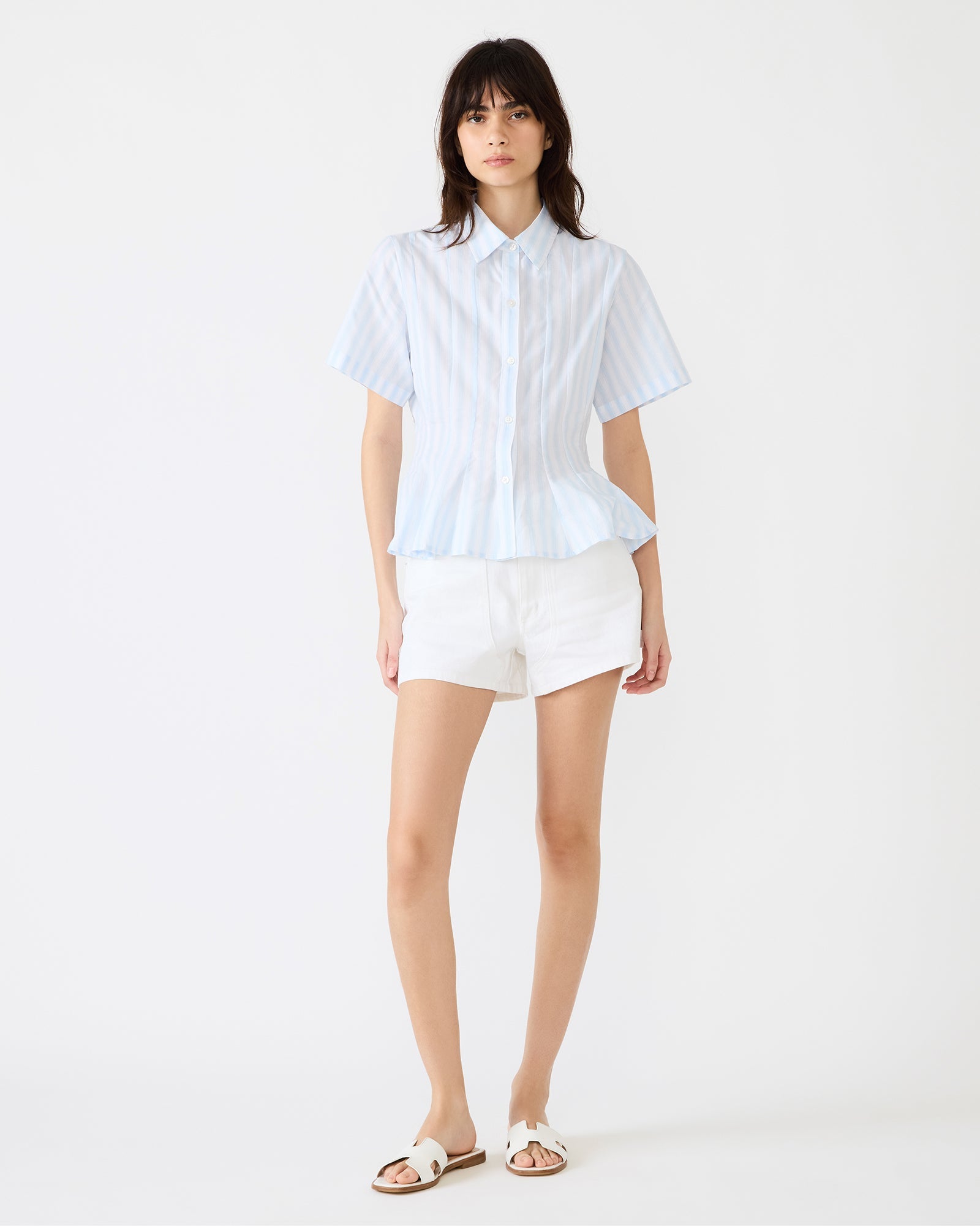 PORTER TOP STRIPED WHITE MULTI - Clothing - Steve Madden Canada