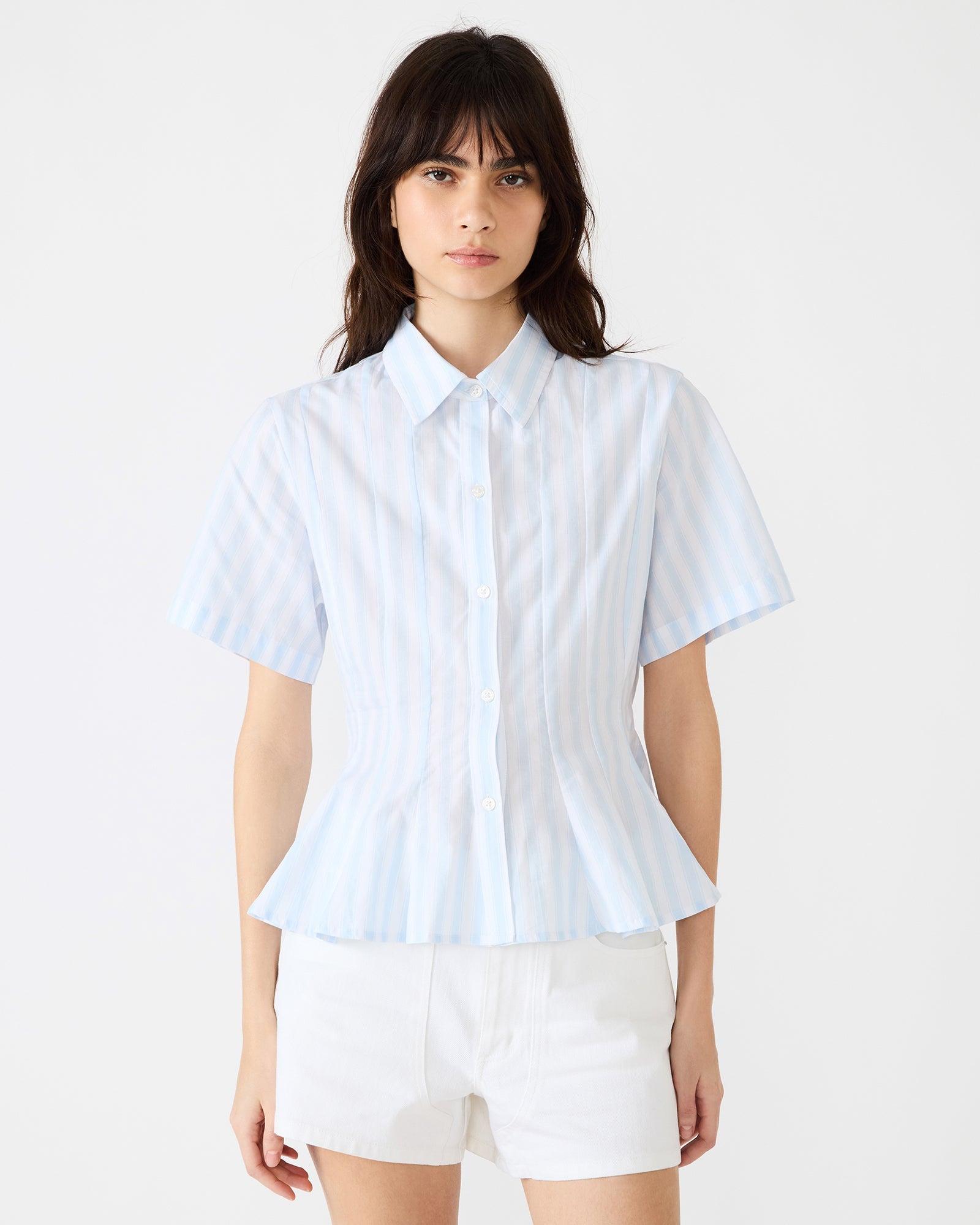 PORTER TOP STRIPED WHITE MULTI - Clothing - Steve Madden Canada