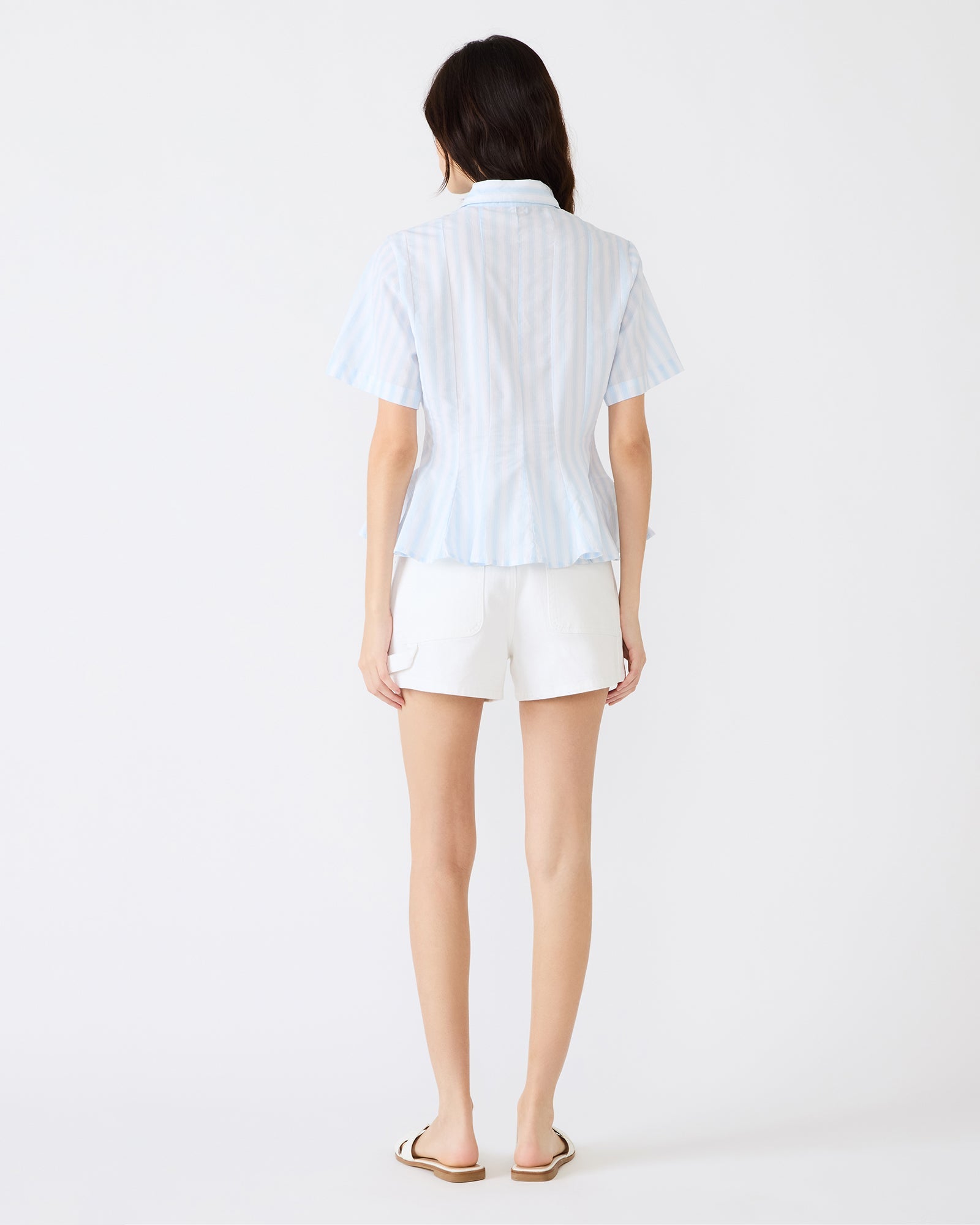 PORTER TOP STRIPED WHITE MULTI - Clothing - Steve Madden Canada