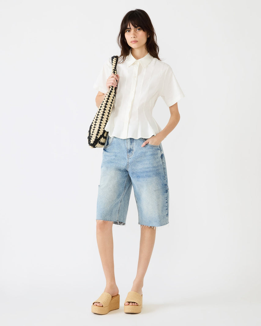 PORTER TOP WHITE - Clothing - Steve Madden Canada