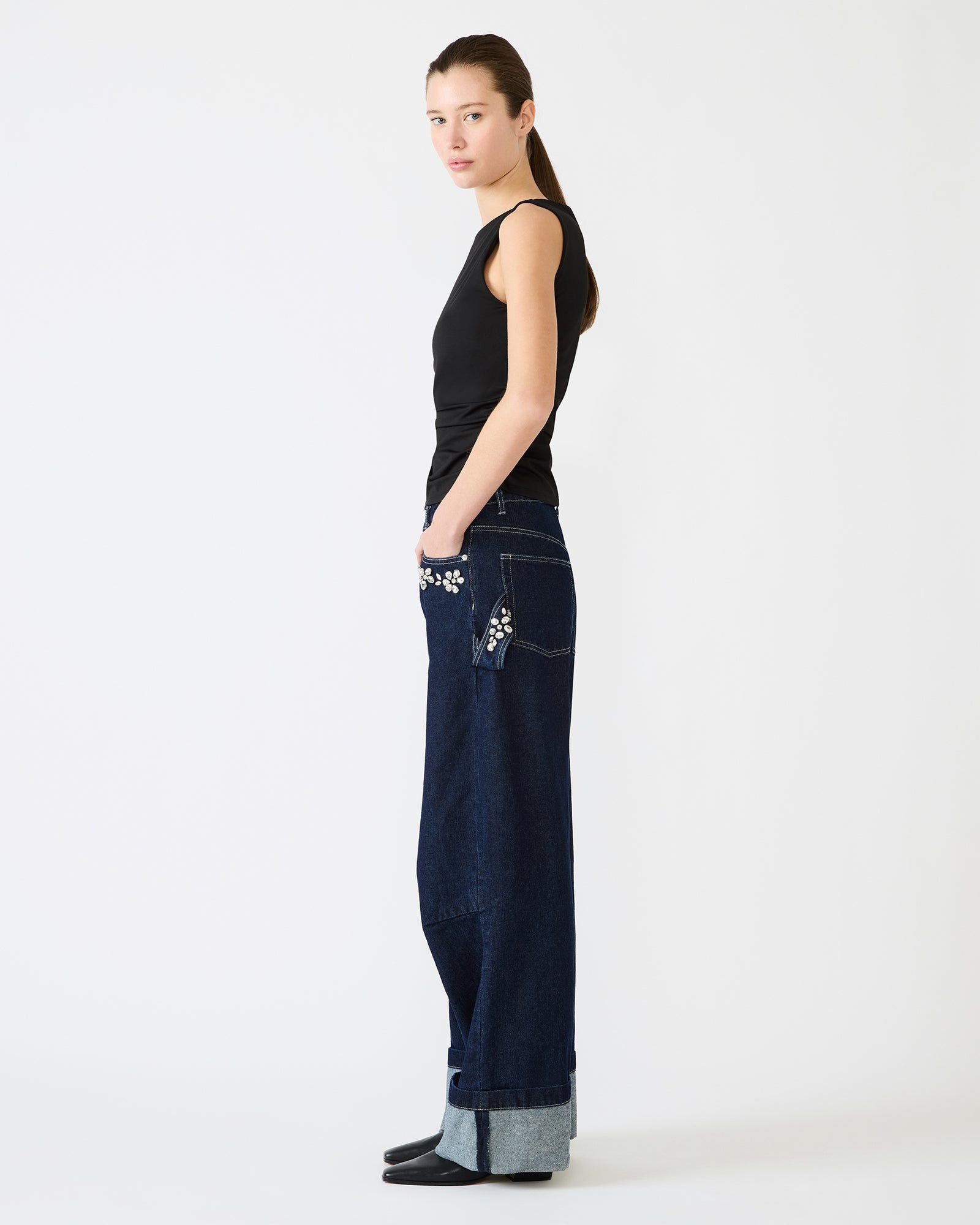 ADAIR KNIT TOP BLACK - Clothing - Steve Madden Canada