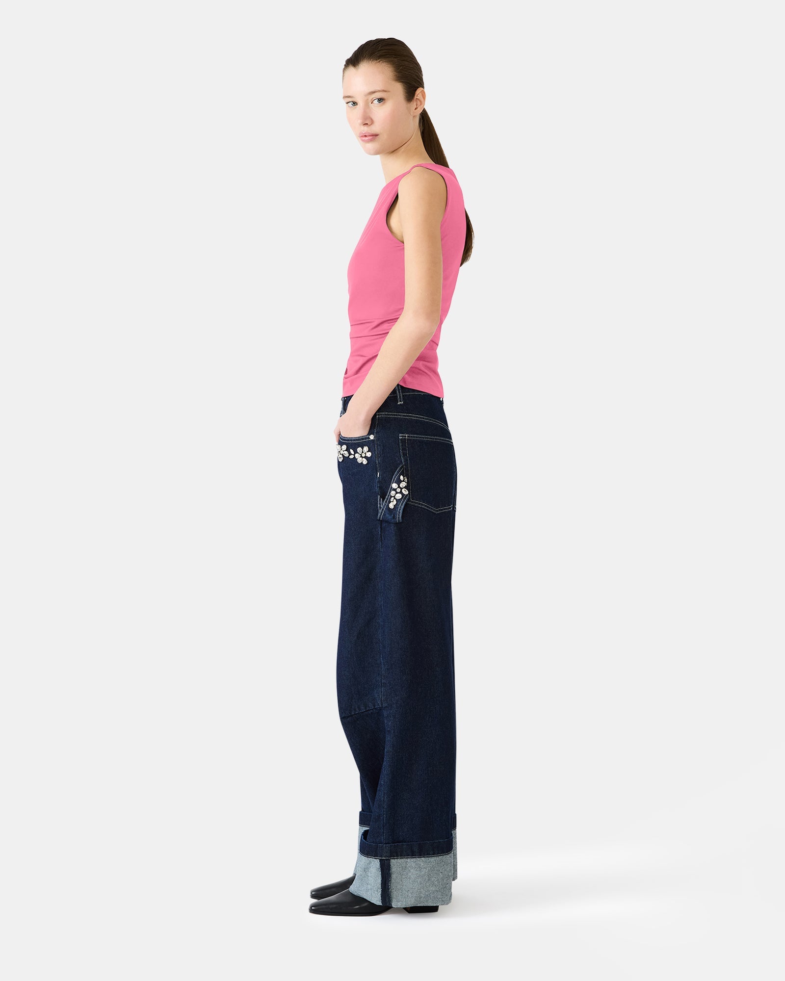 ADAIR KNIT TOP PINK - Clothing - Steve Madden Canada