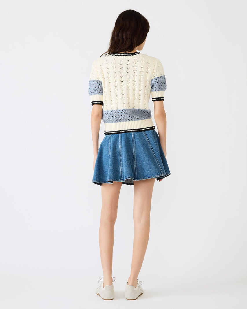 FIONA CARDIGAN WHITE MULTI - Clothing - Steve Madden Canada