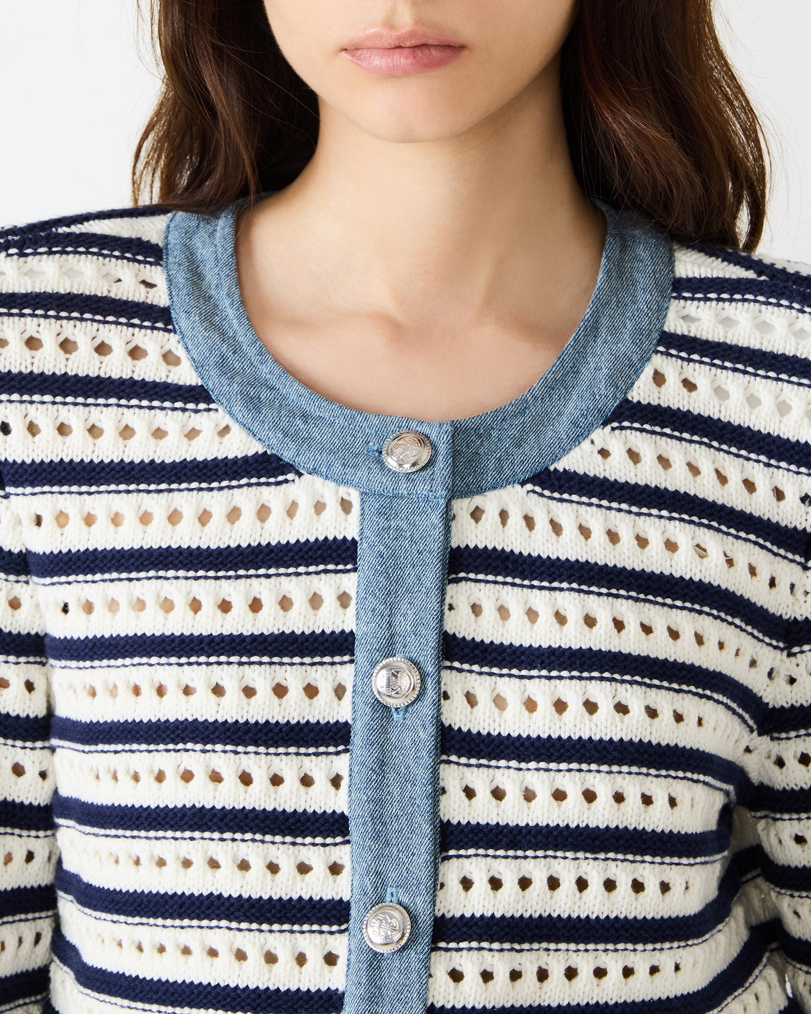 CASETTE CARDIGAN WHITE - Clothing - Steve Madden Canada