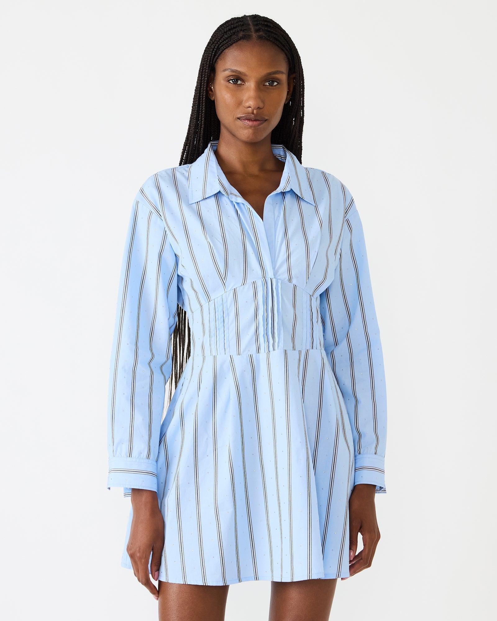 ARIANY DRESS BLUE - Clothing - Steve Madden Canada