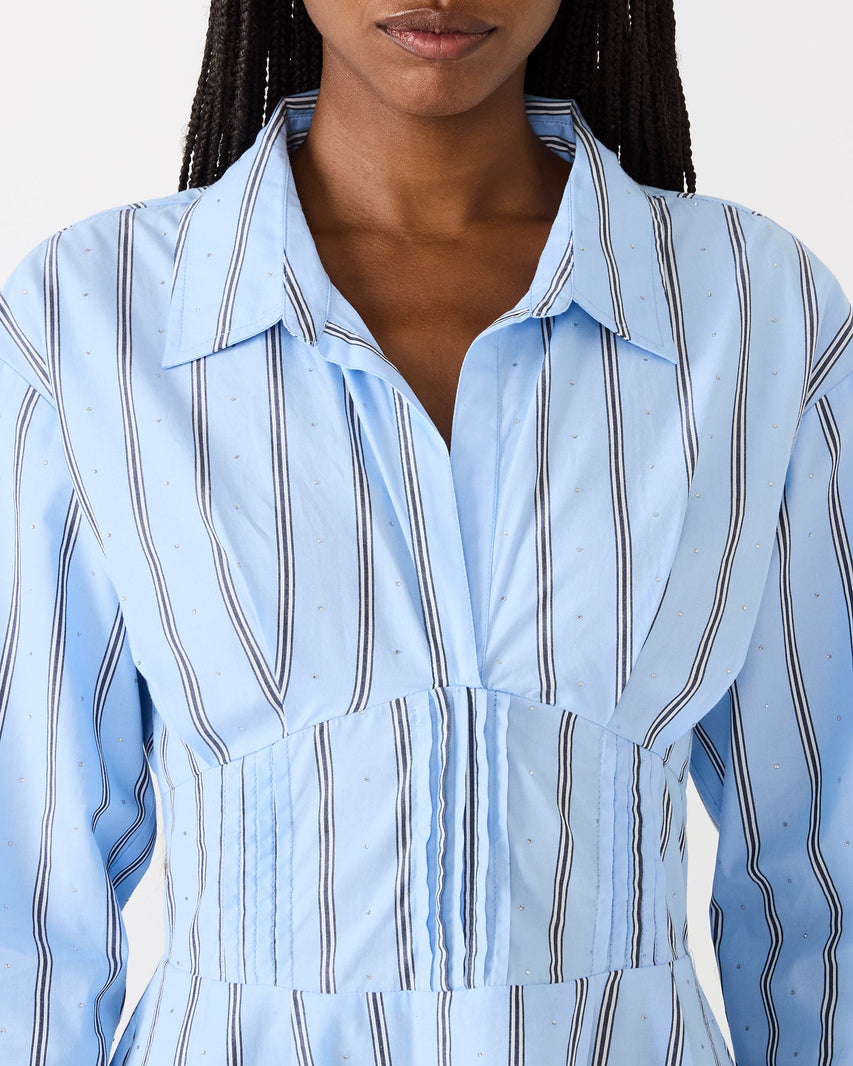 ARIANY DRESS BLUE - Clothing - Steve Madden Canada