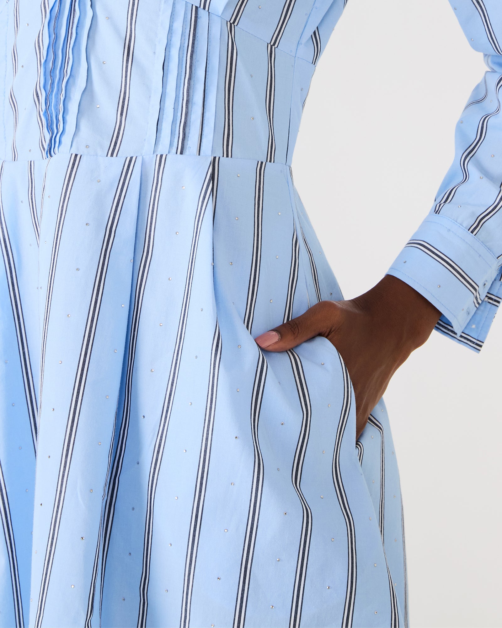 ARIANY DRESS BLUE - Clothing - Steve Madden Canada