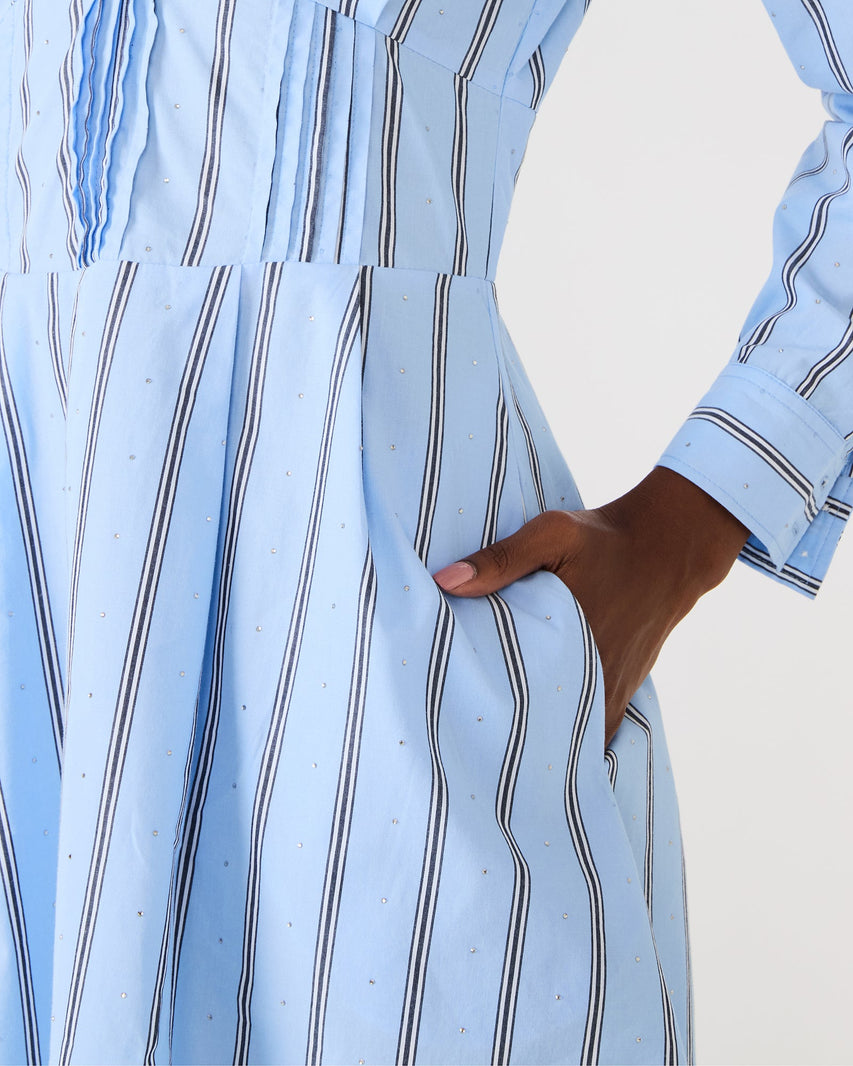 ARIANY DRESS BLUE - Clothing - Steve Madden Canada