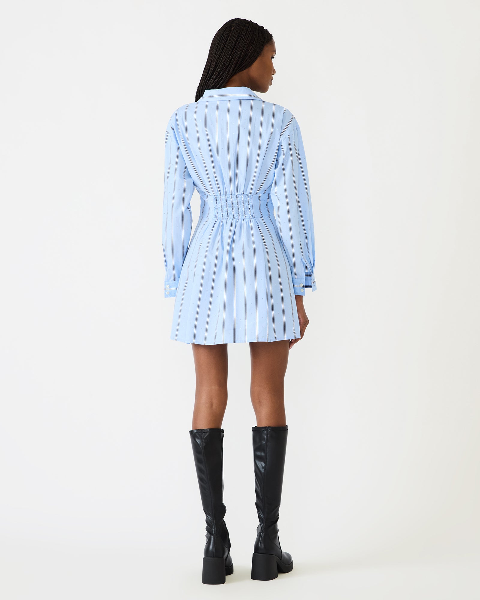 ARIANY DRESS BLUE - Clothing - Steve Madden Canada