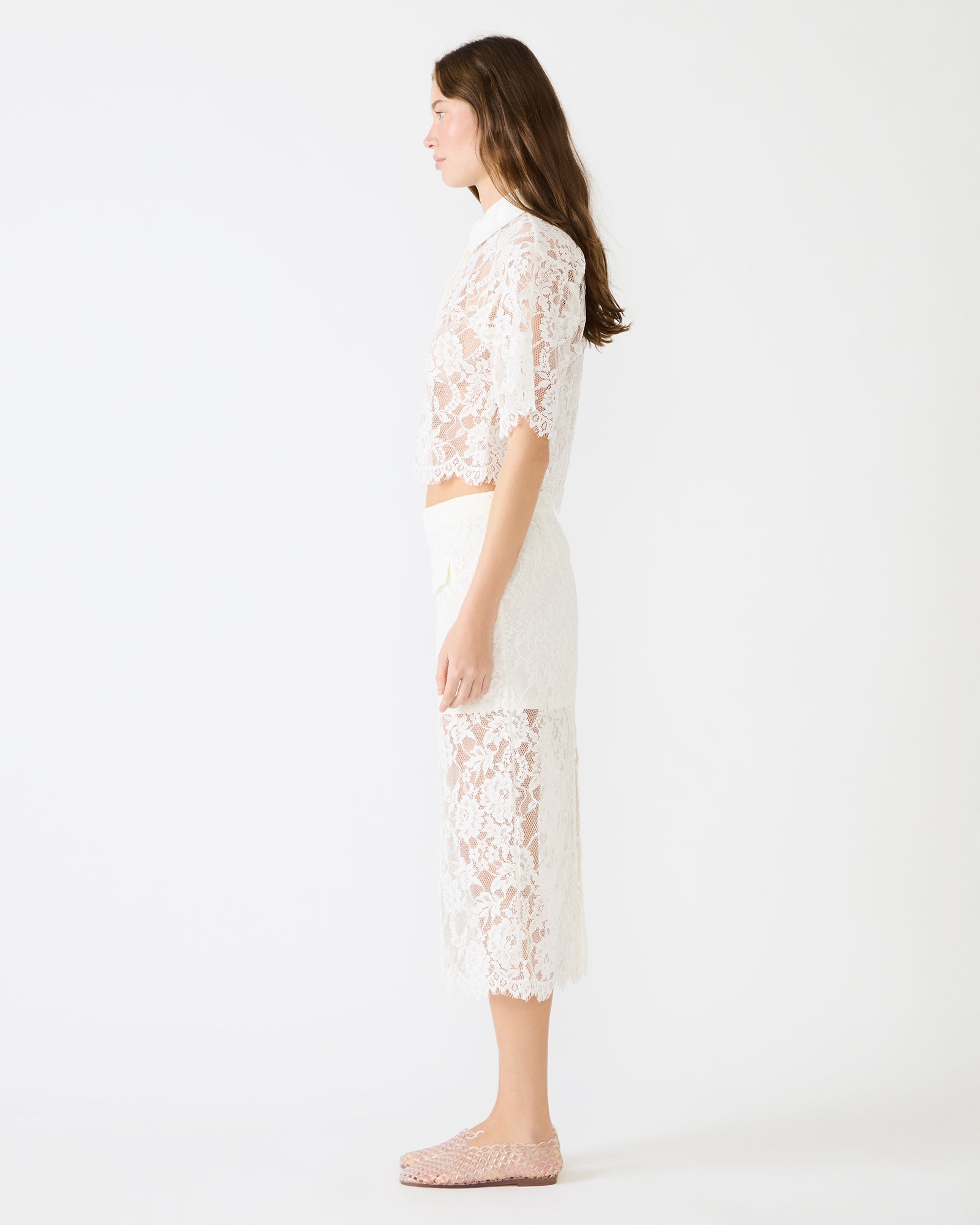 MONETTE SKIRT WHITE - Clothing - Steve Madden Canada