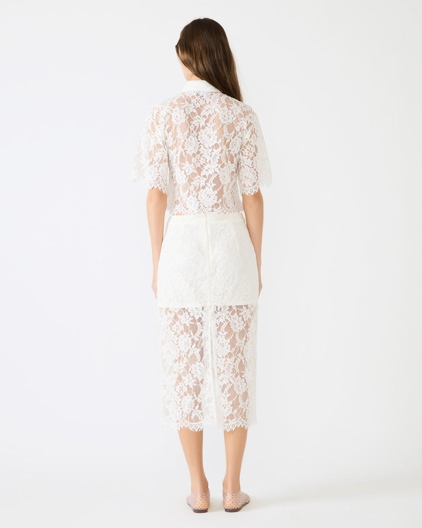 MONETTE SKIRT WHITE - Clothing - Steve Madden Canada
