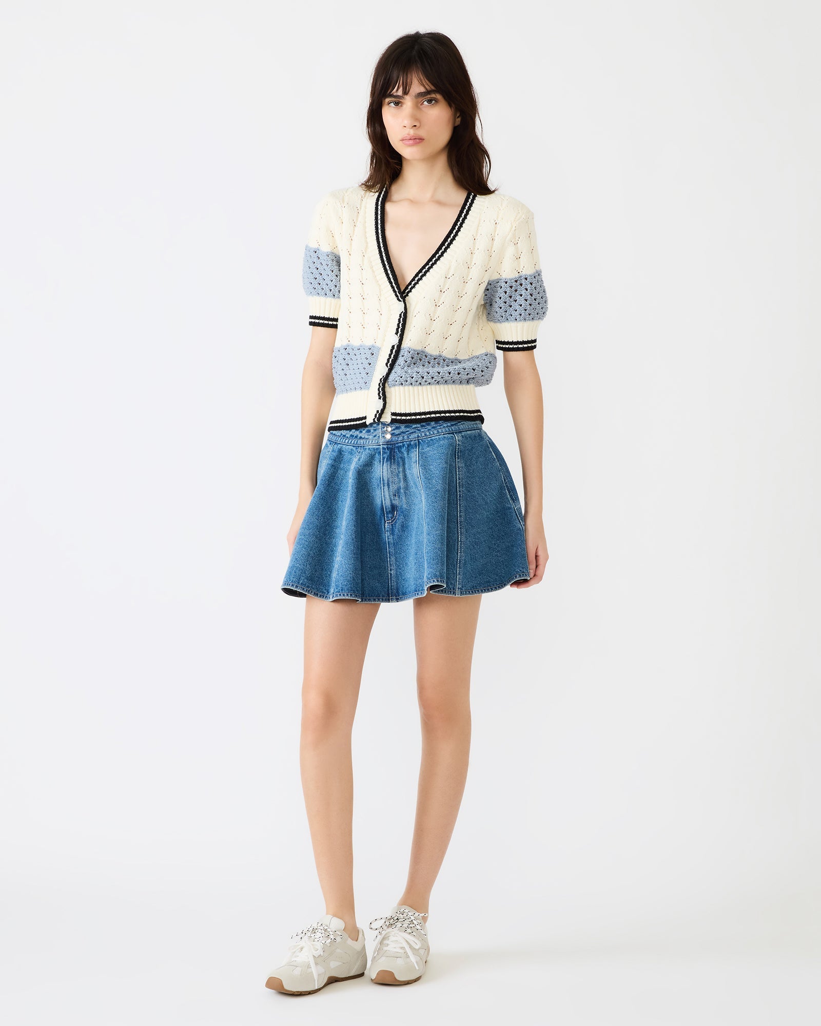 LILLIANY SKIRT BLUE - Clothing - Steve Madden Canada