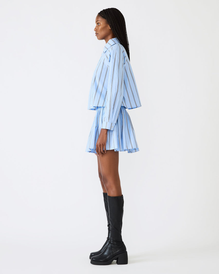 TYRIA SKIRT BLUE - Clothing - Steve Madden Canada