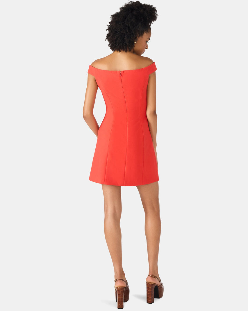 YANA DRESS RED - Clothing - Steve Madden Canada