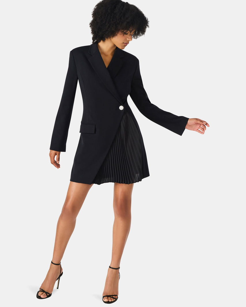 NADENE DRESS BLACK - Clothing - Steve Madden Canada