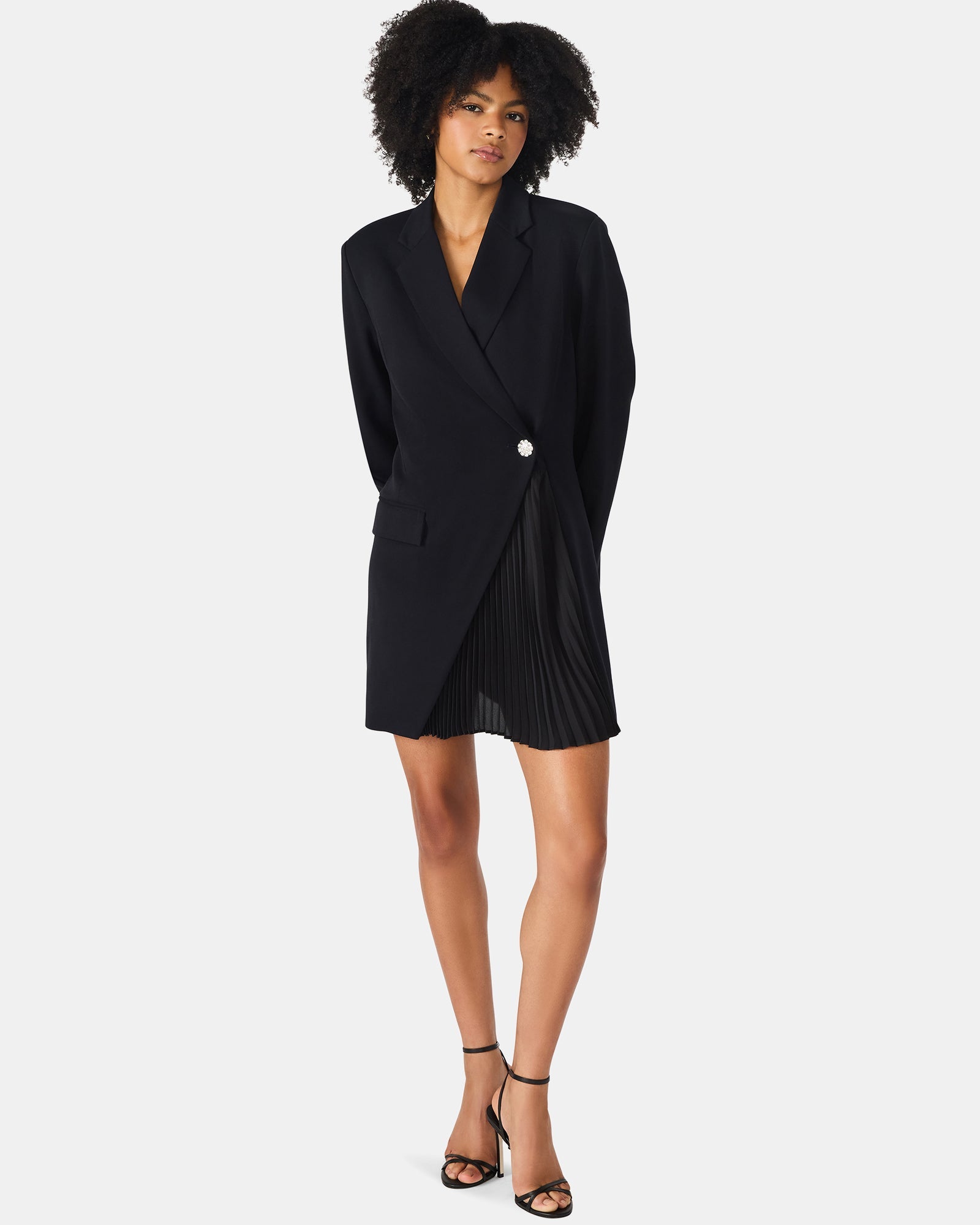 NADENE DRESS BLACK - Clothing - Steve Madden Canada