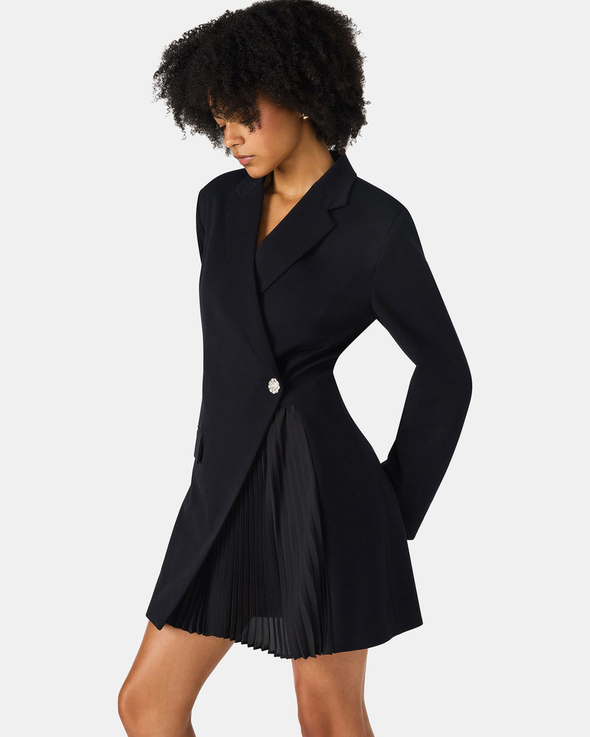 NADENE DRESS BLACK - Clothing - Steve Madden Canada