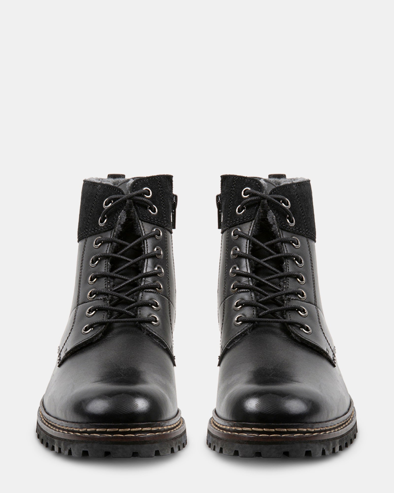 STRATUSF BLACK LEATHER - Men's Shoes - Steve Madden Canada