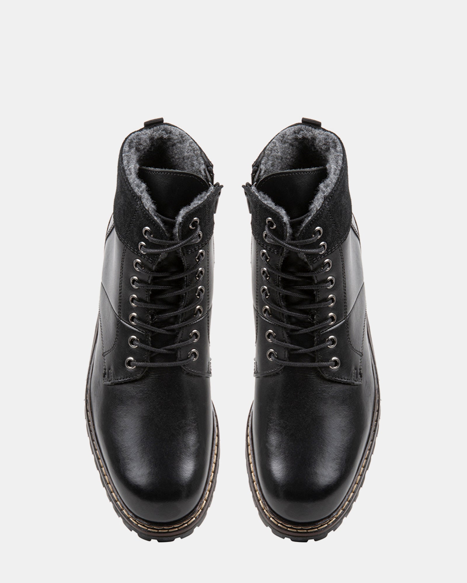 STRATUSF BLACK LEATHER - Men's Shoes - Steve Madden Canada