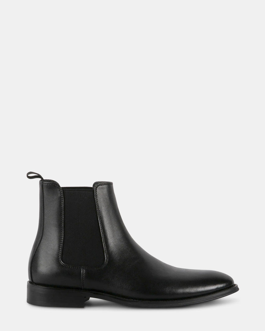 ALDAIR BLACK LEATHER - Men's Shoes - Steve Madden Canada