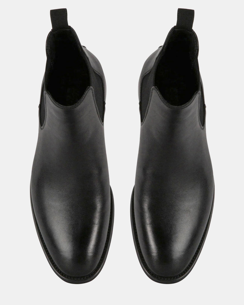 ALDAIR BLACK LEATHER - Men's Shoes - Steve Madden Canada