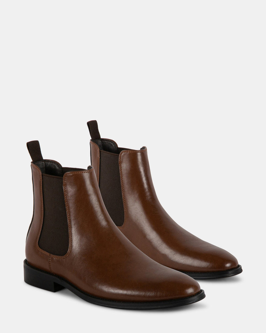 ALDAIR BROWN LEATHER - Men's Shoes - Steve Madden Canada