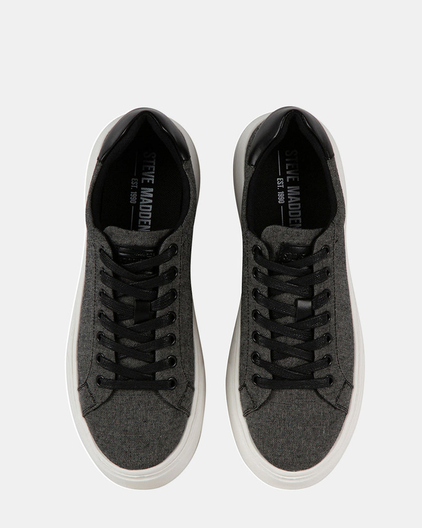 BASILI BLACK FABRIC - Men's Shoes - Steve Madden Canada