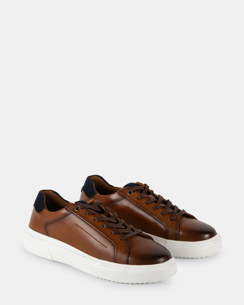 BELAIRE COGNAC LEATHER - Men's Shoes - Steve Madden Canada