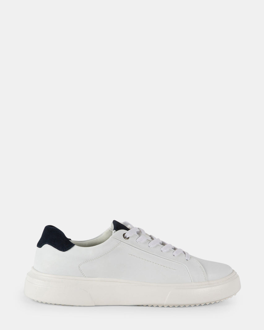 BELAIRE WHITE LEATHER - Men's Shoes - Steve Madden Canada