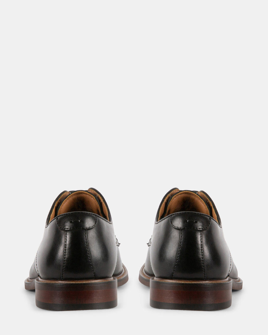 CANTERO BLACK LEATHER - Men's Shoes - Steve Madden Canada