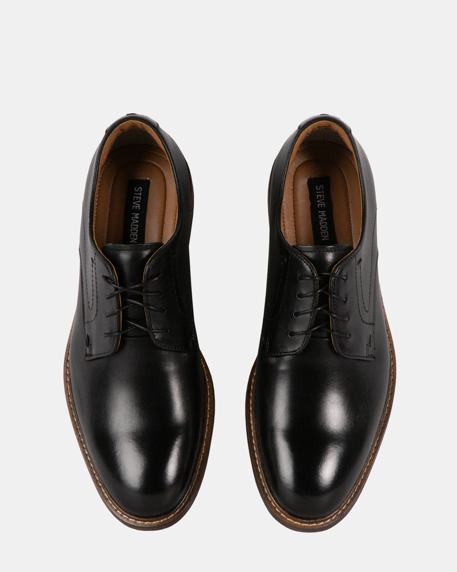 CANTERO BLACK LEATHER - Men's Shoes - Steve Madden Canada