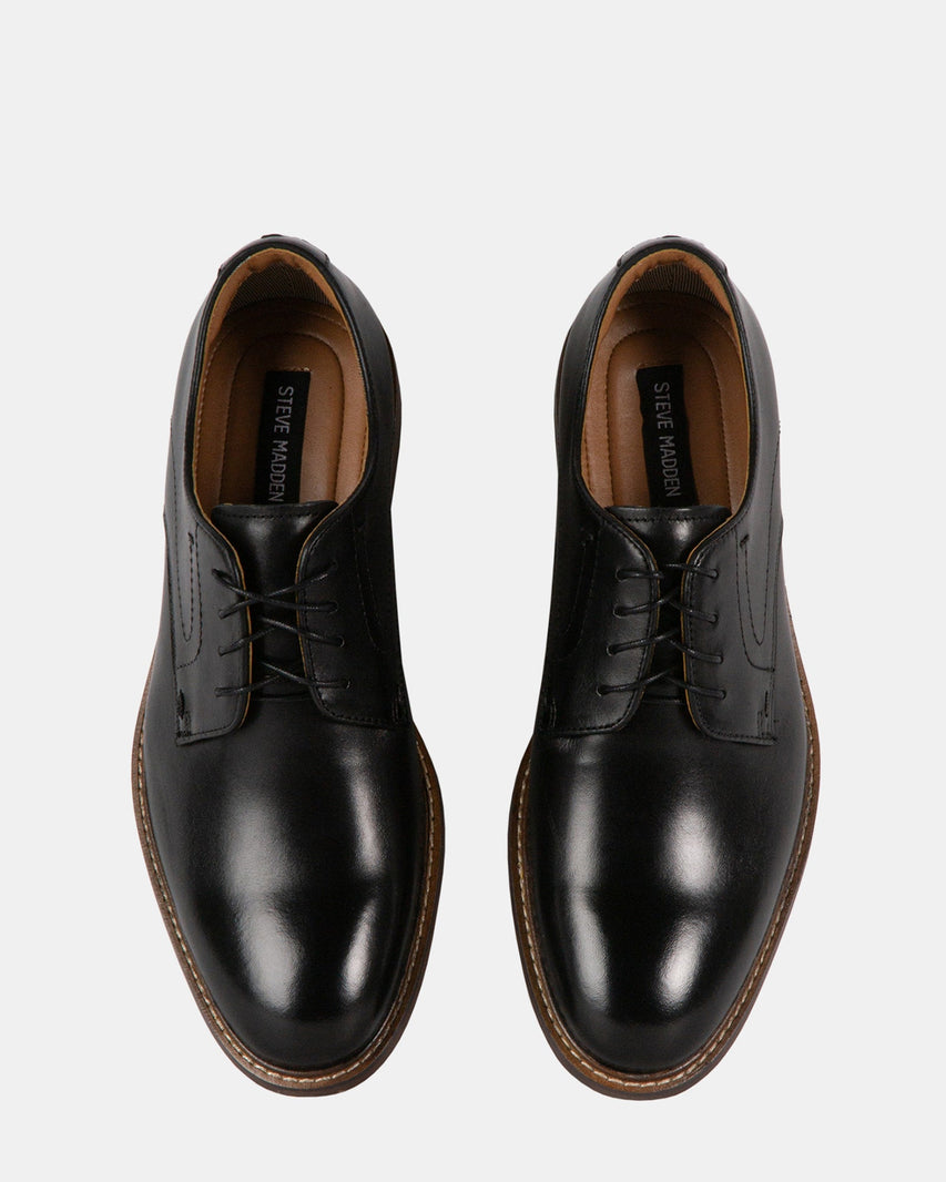 CANTERO BLACK LEATHER - Men's Shoes - Steve Madden Canada
