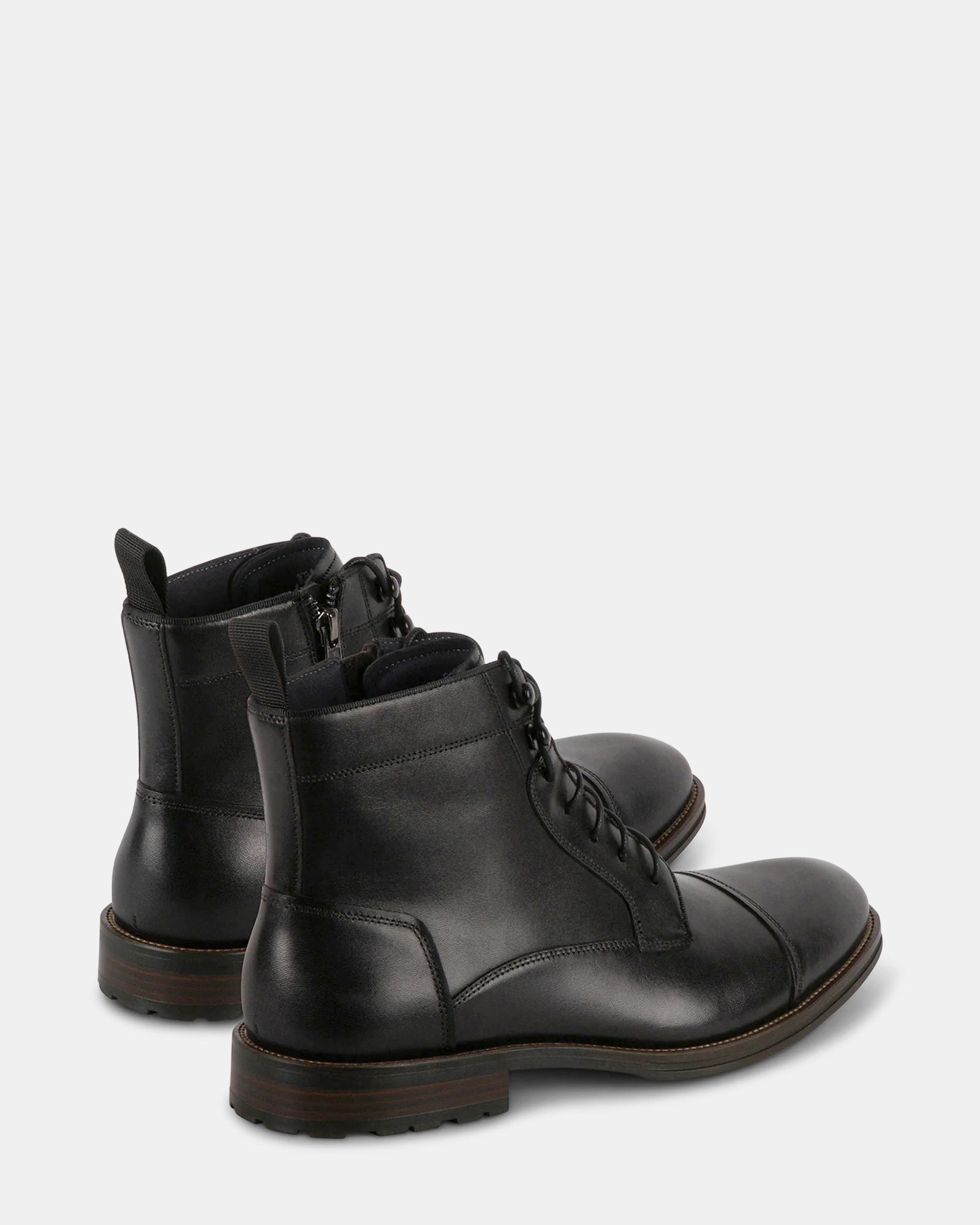 DAYMONN BLACK LEATHER - Men's Shoes - Steve Madden Canada