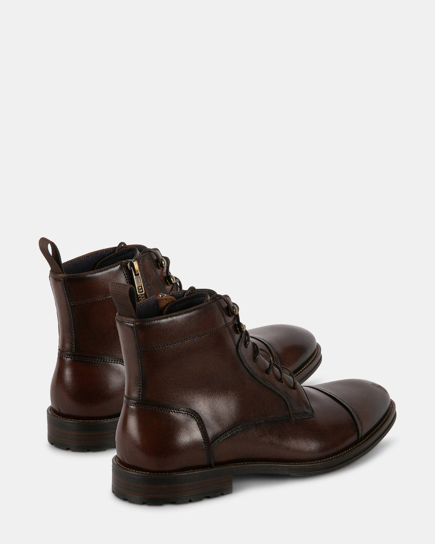 DAYMONN BROWN LEATHER - Men's Shoes - Steve Madden Canada