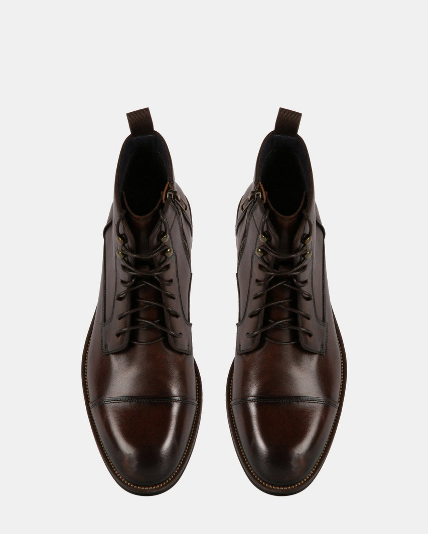 DAYMONN BROWN LEATHER - Men's Shoes - Steve Madden Canada
