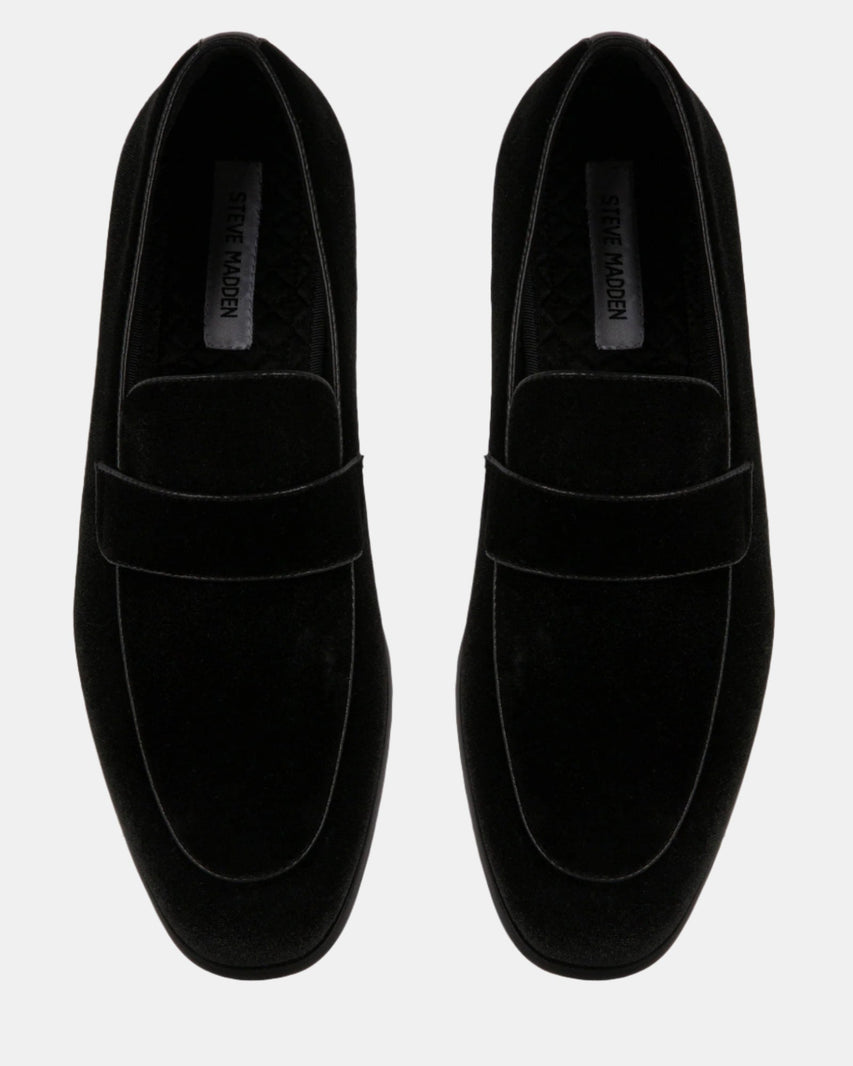 GORDONN BLACK VELVET - Men's Shoes - Steve Madden Canada