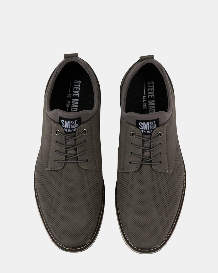 GYDEON GREY NUBUCK - Men's Shoes - Steve Madden Canada