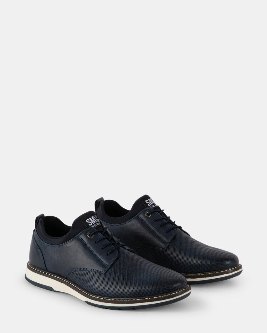 GYDEON NAVY NUBUCK - Men's Shoes - Steve Madden Canada