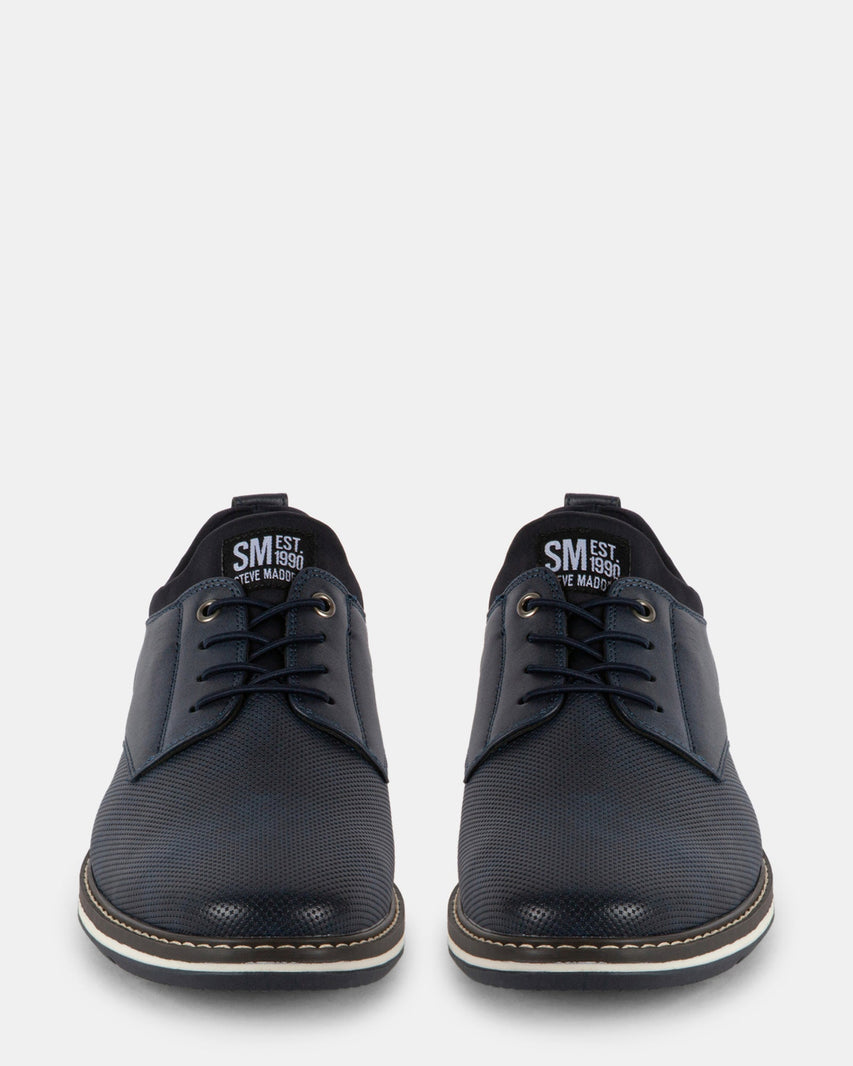 GYDEON NAVY NUBUCK - Men's Shoes - Steve Madden Canada