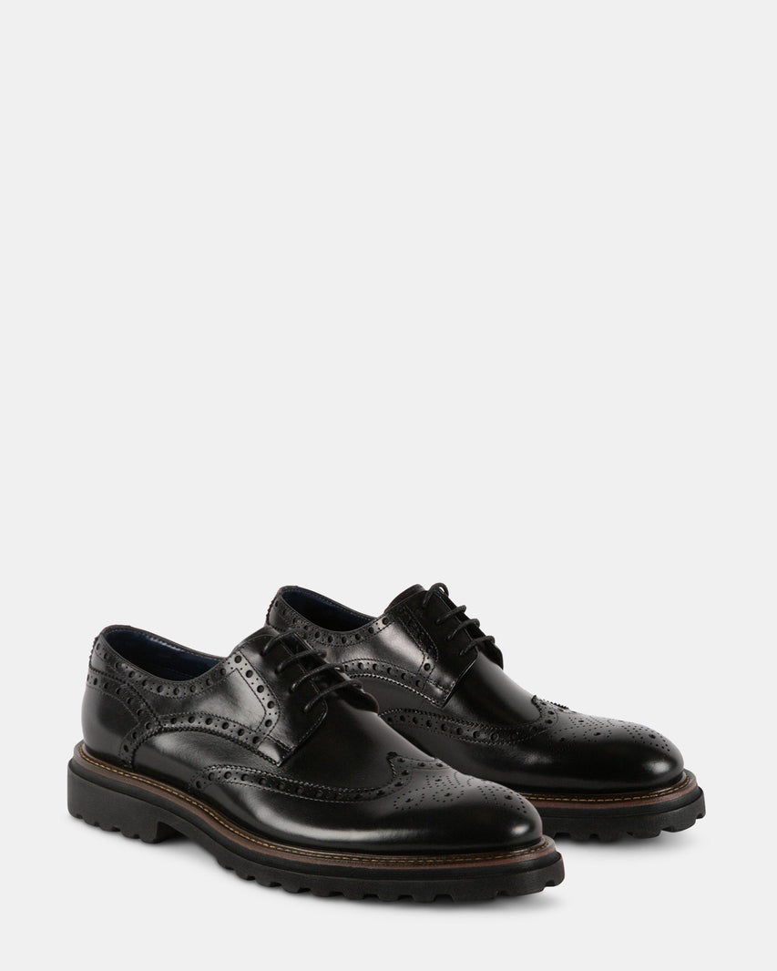 KASAAN BLACK LEATHER - Men's Shoes - Steve Madden Canada