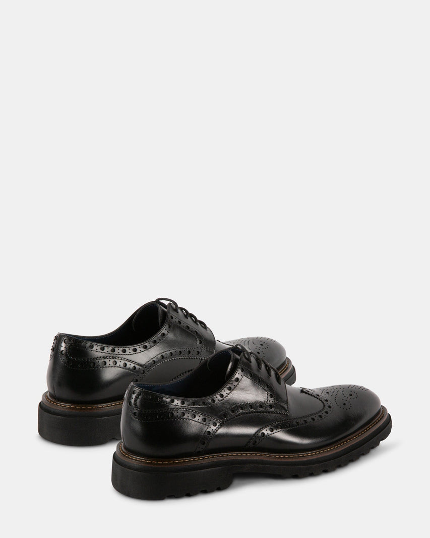KASAAN BLACK LEATHER - Men's Shoes - Steve Madden Canada