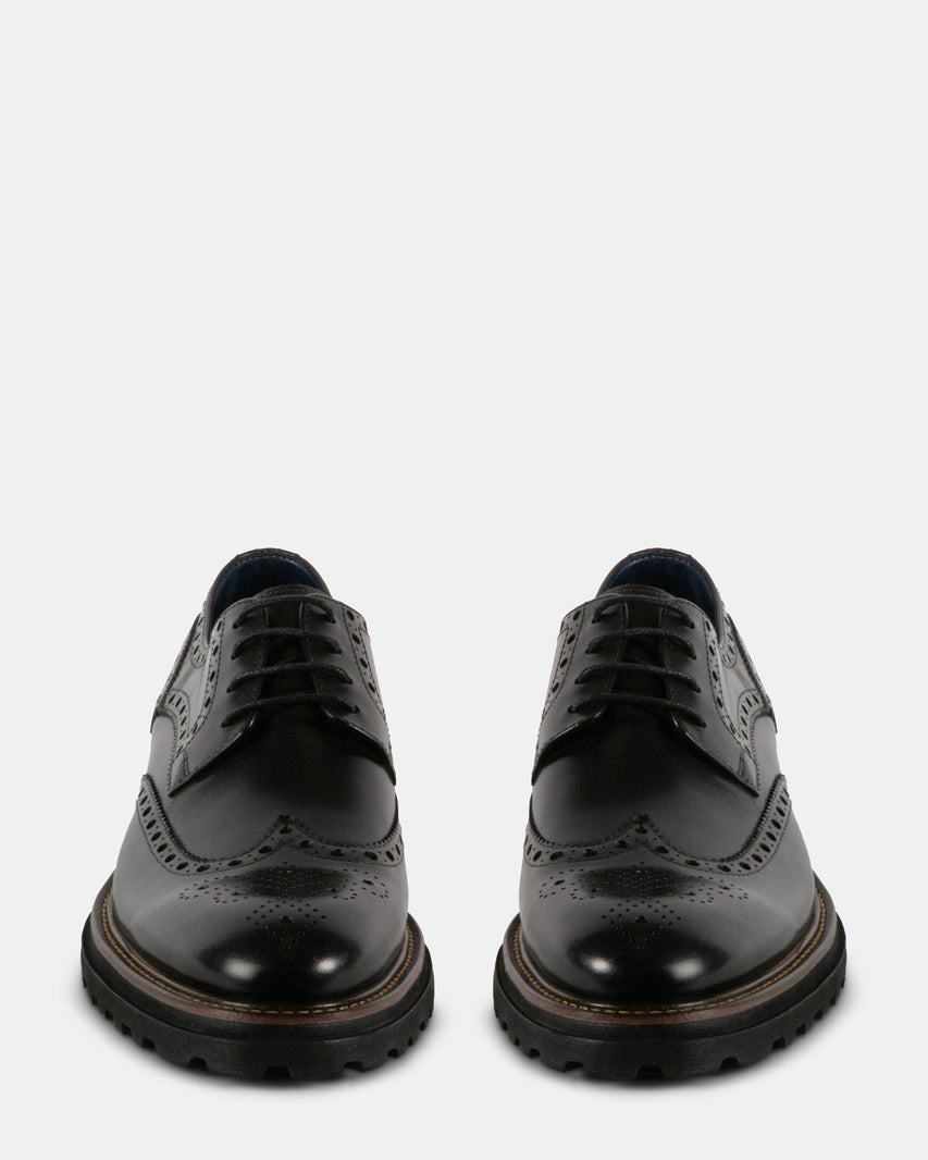 KASAAN BLACK LEATHER - Men's Shoes - Steve Madden Canada